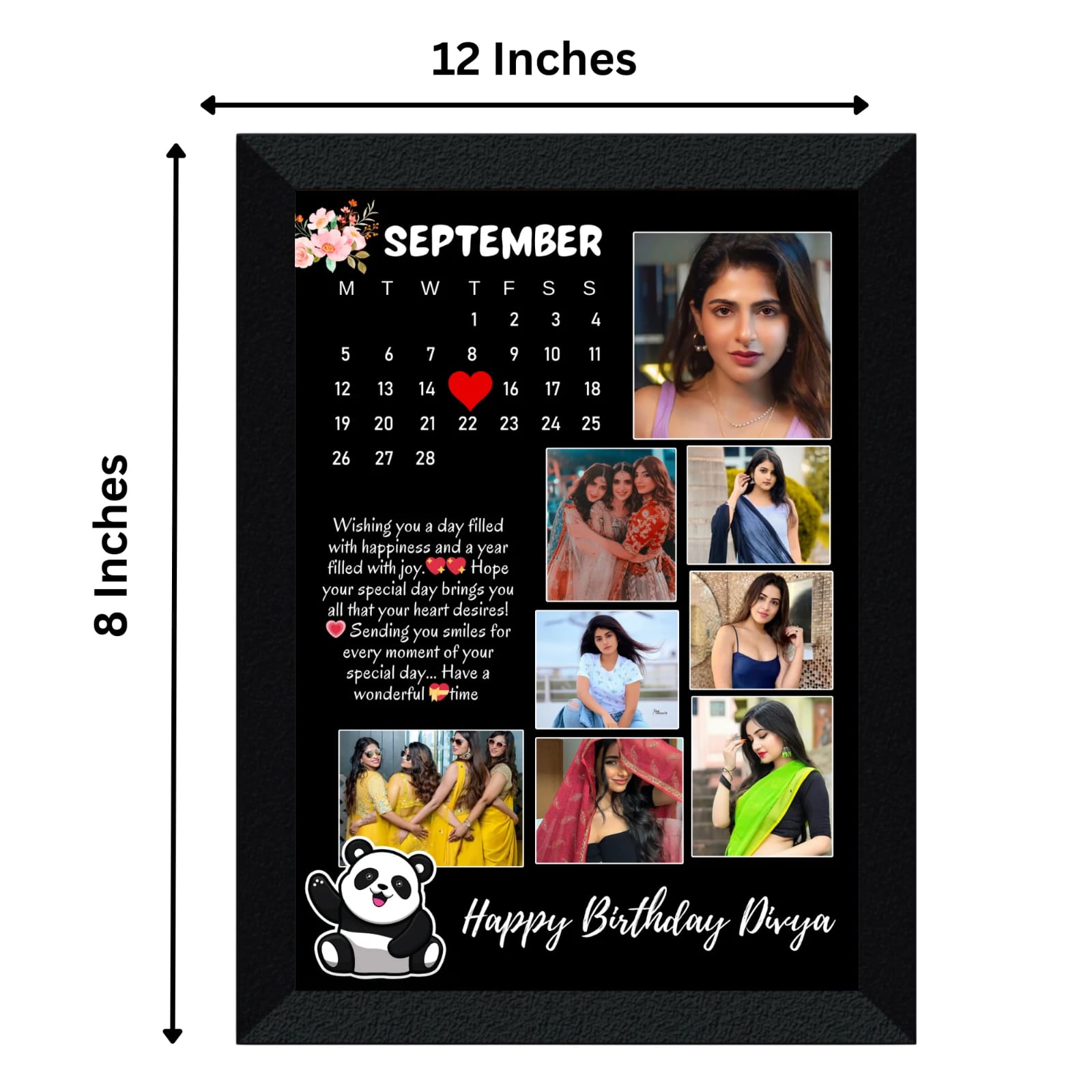 Personalized Birthday Calendar Frame