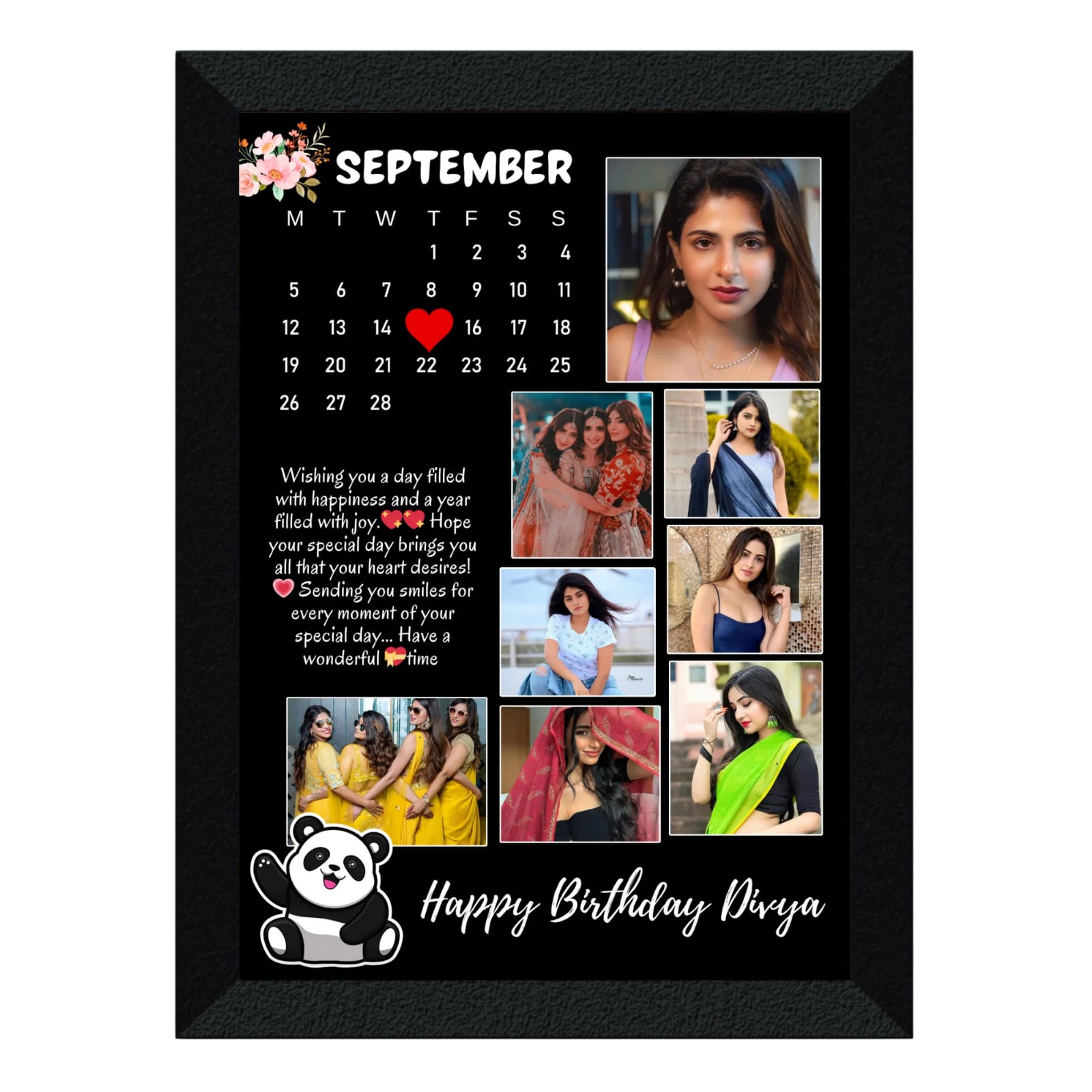 Personalized Birthday Calendar Frame