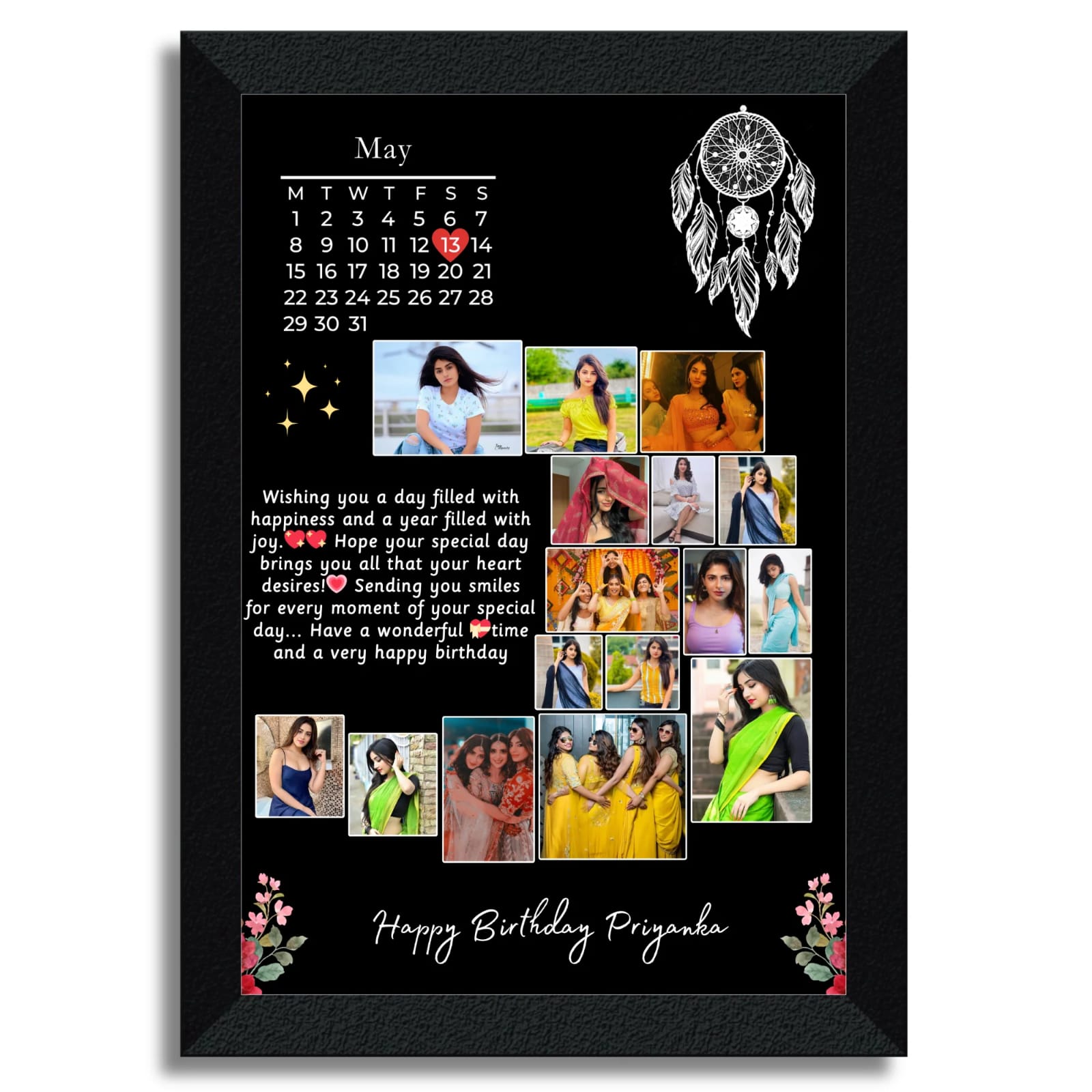 Personalized Birthday Calendar Frame