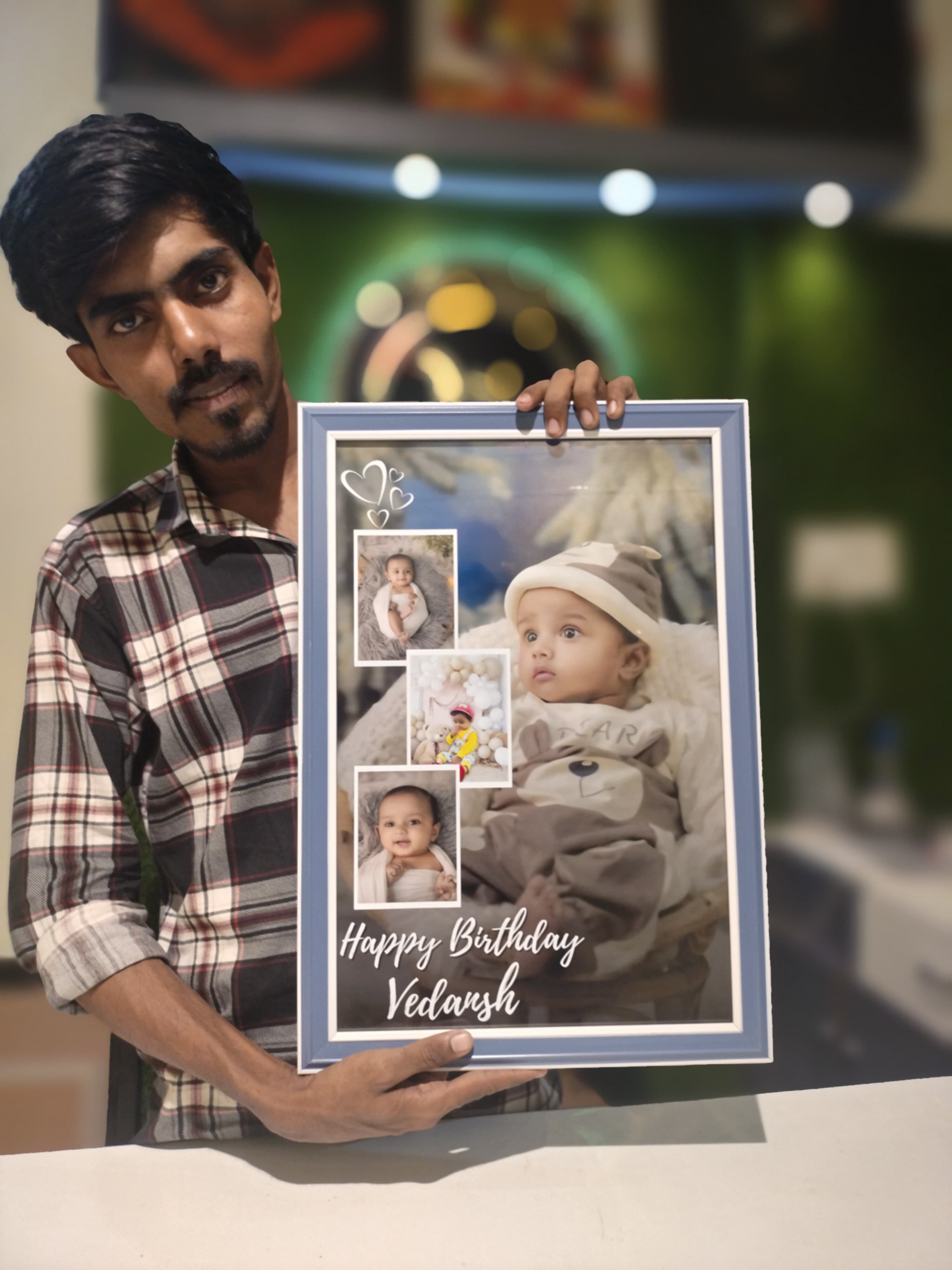 Personalized Baby Photo Collage Frame – Birthday Special