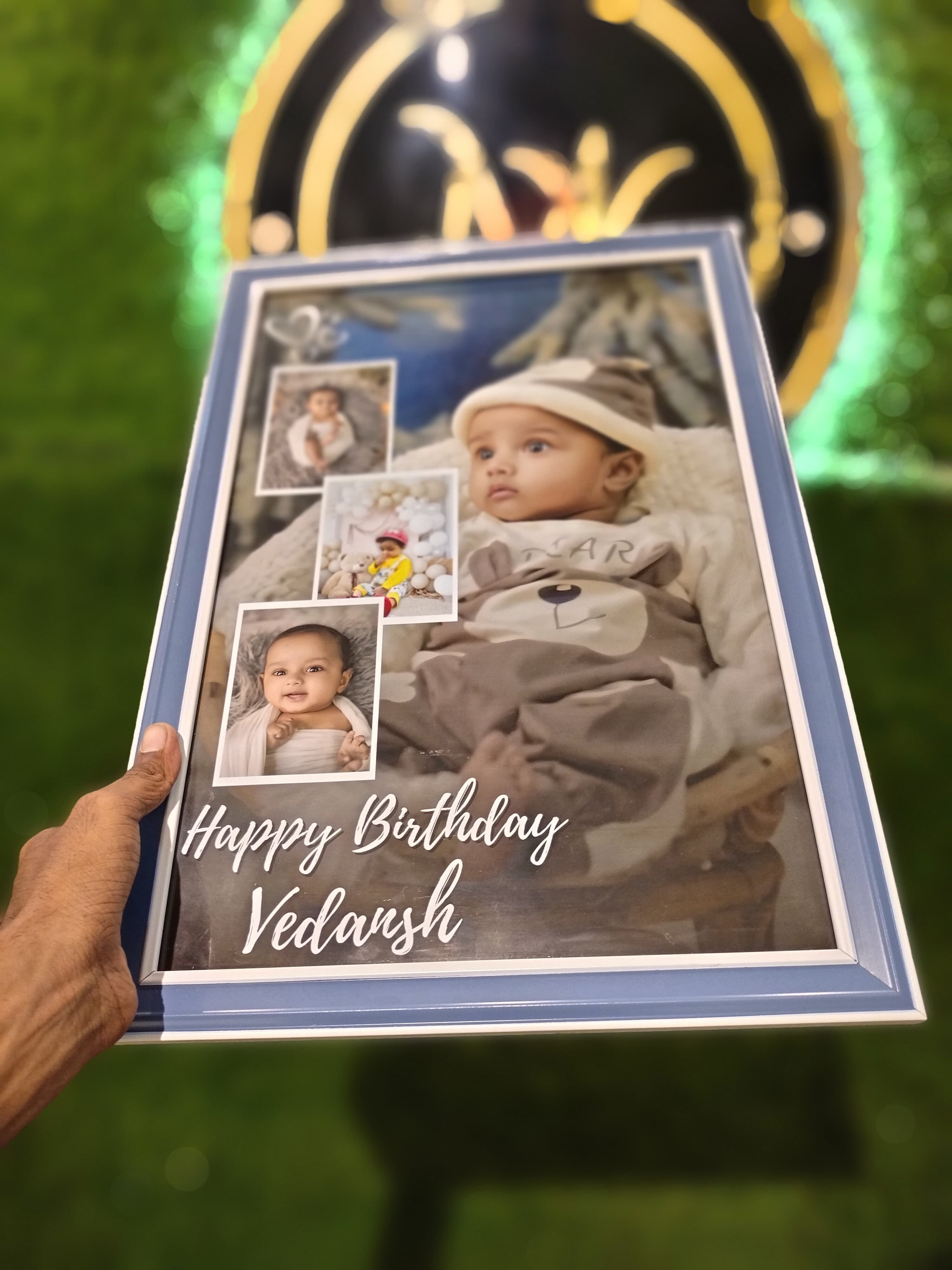 Personalized Baby Photo Collage Frame – Birthday Special