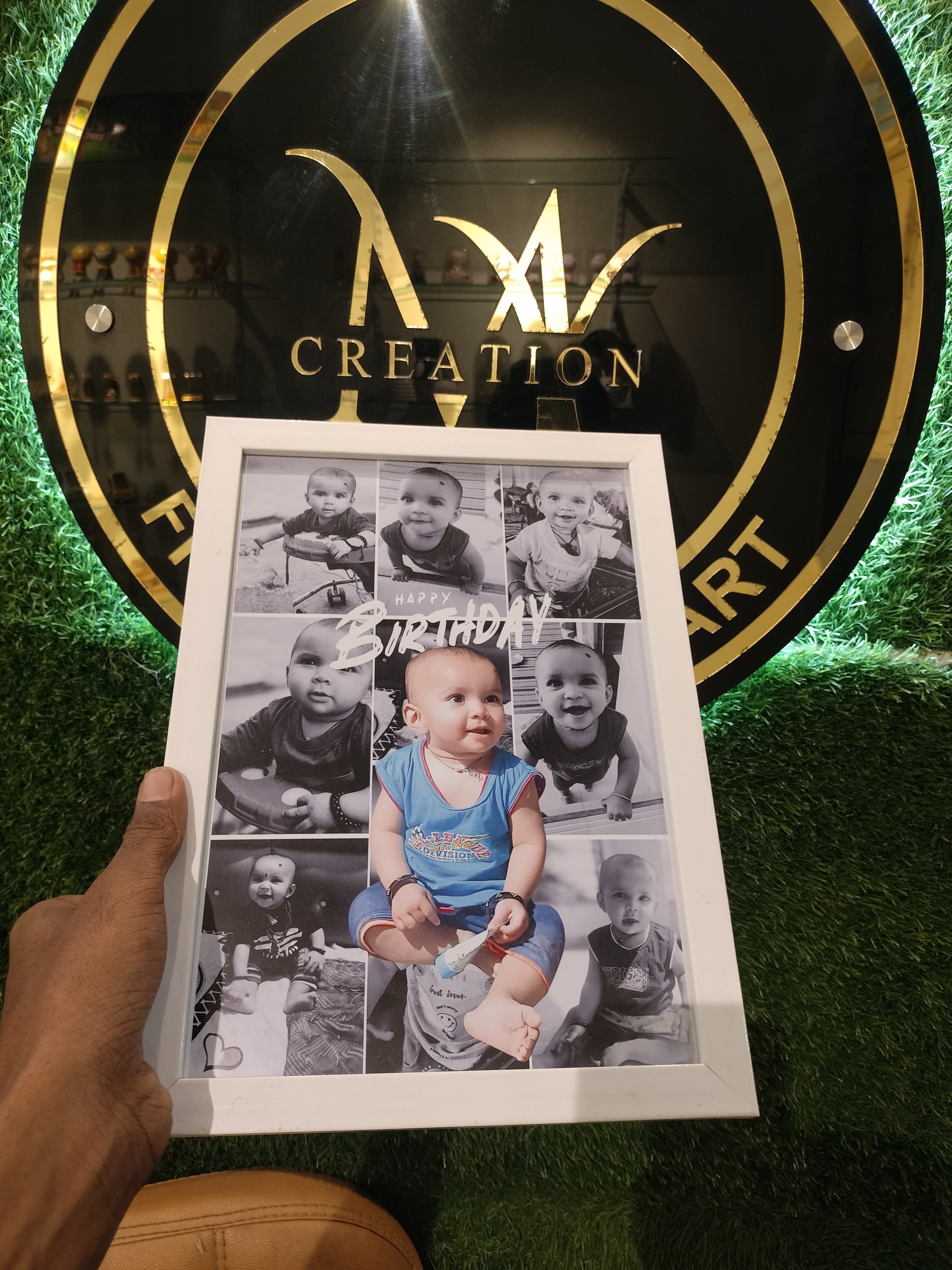 Baby Photo Collage Frame – Birthday Edition