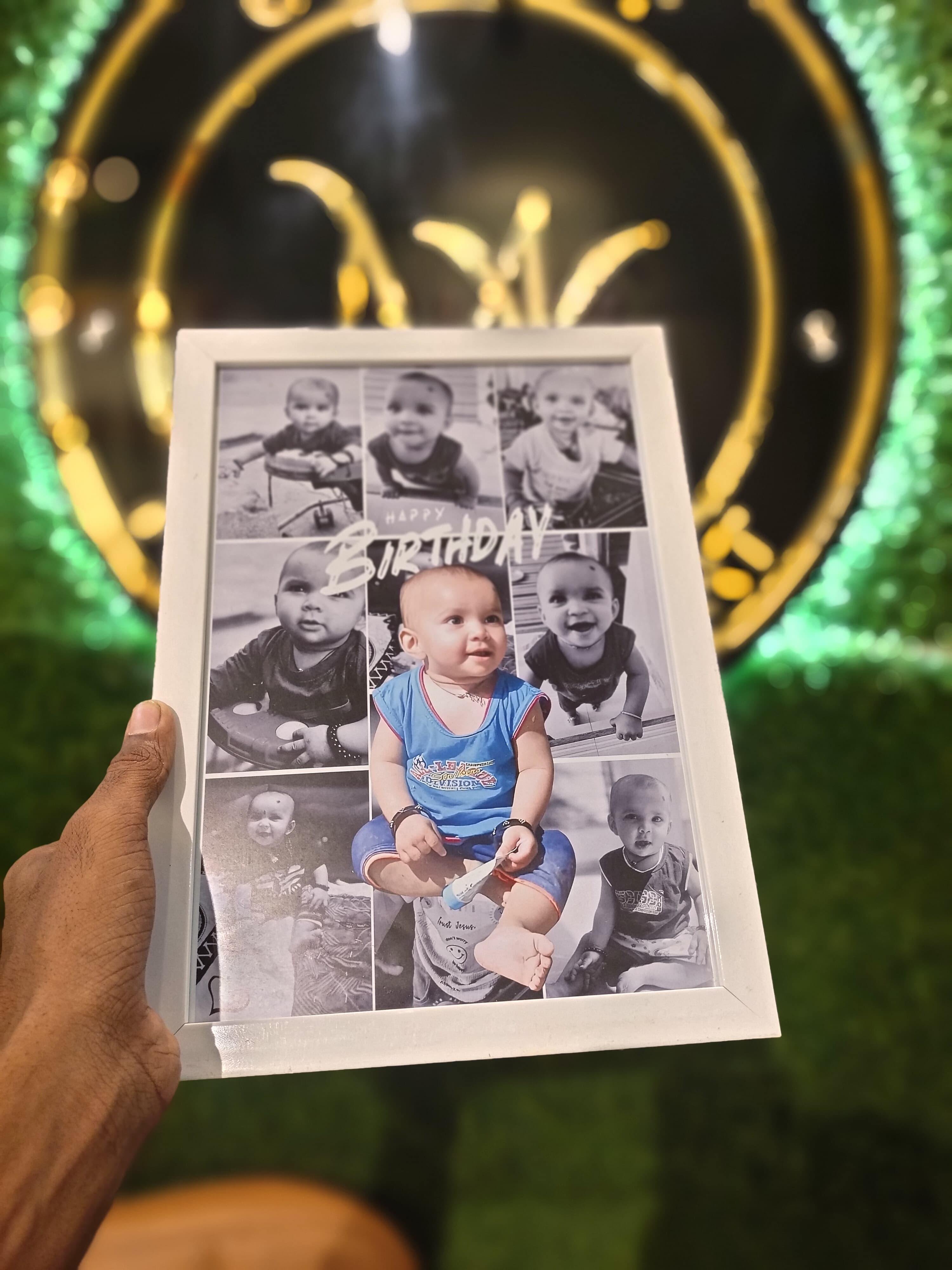 Baby Photo Collage Frame – Birthday Edition