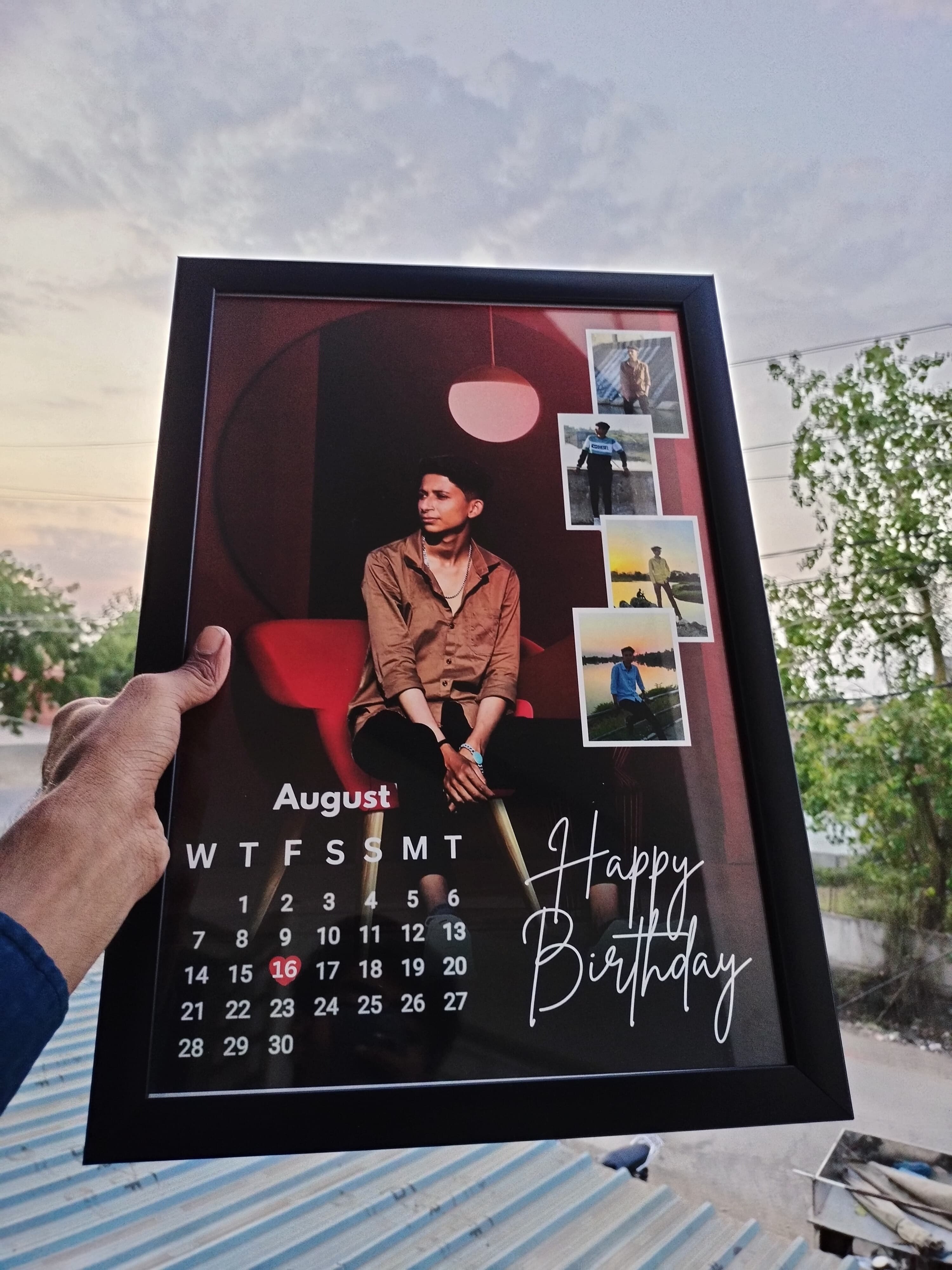 Personalized Birthday Calendar Frame