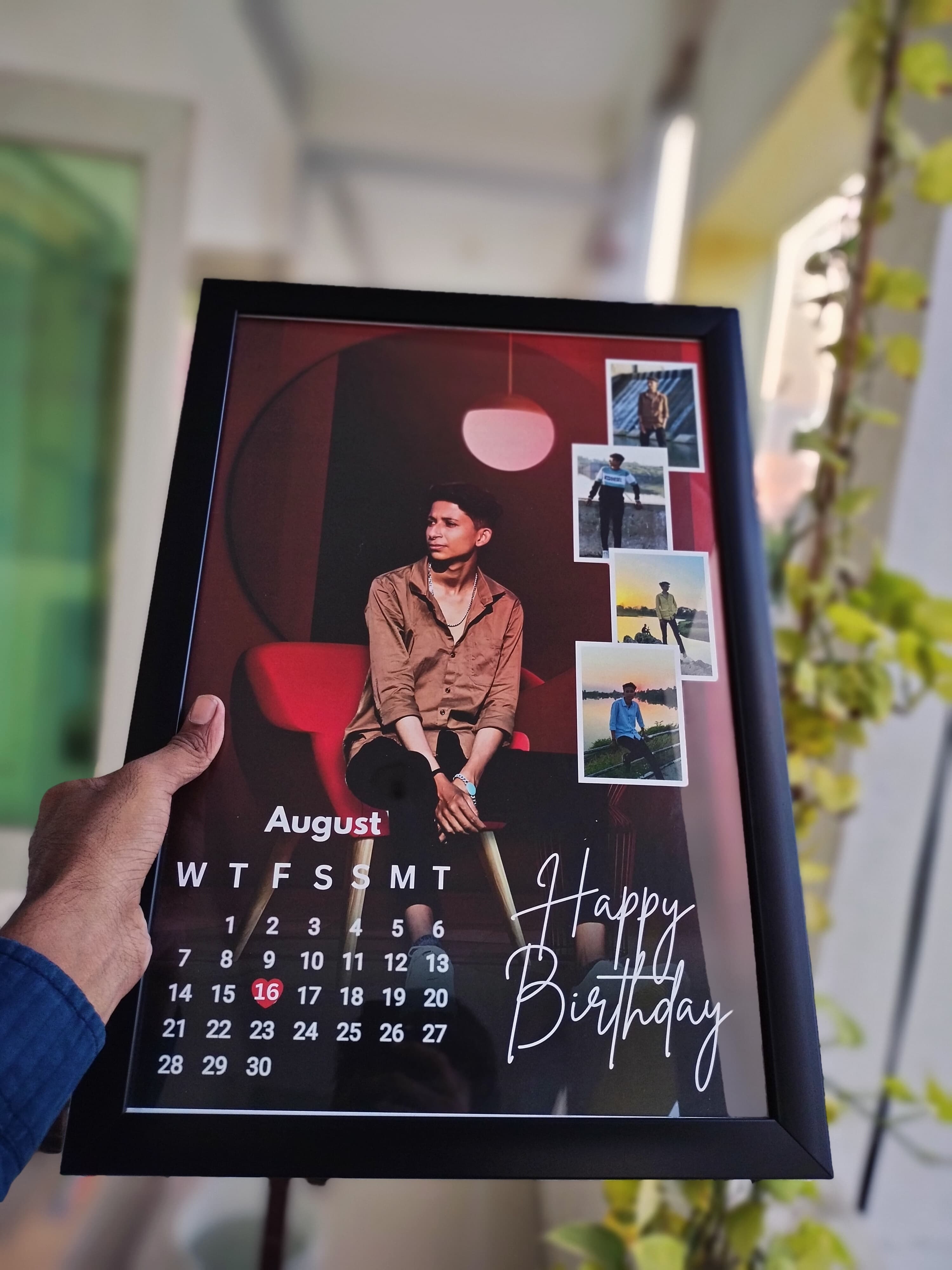 Personalized Birthday Calendar Frame