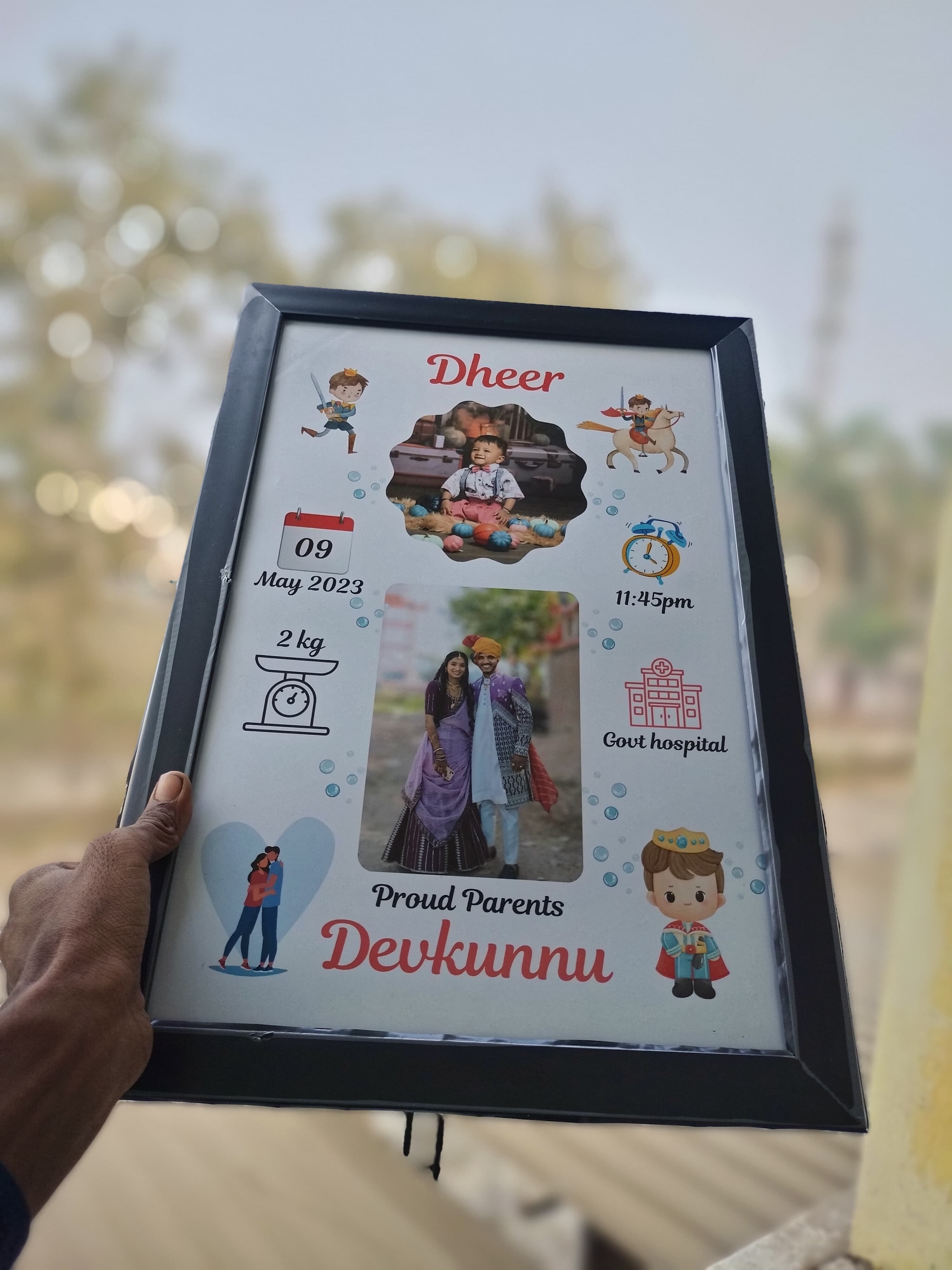 Custom Birthday Calendar Frame